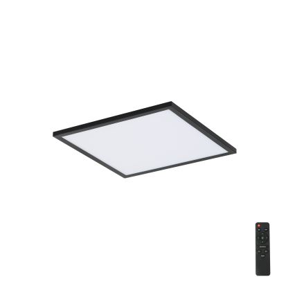 Brilagi - himmennettävä LED-kattovalaisin SLIMFRAME LED/25W/230V 30x30 cm 3000-6000K musta + kaukosäädin