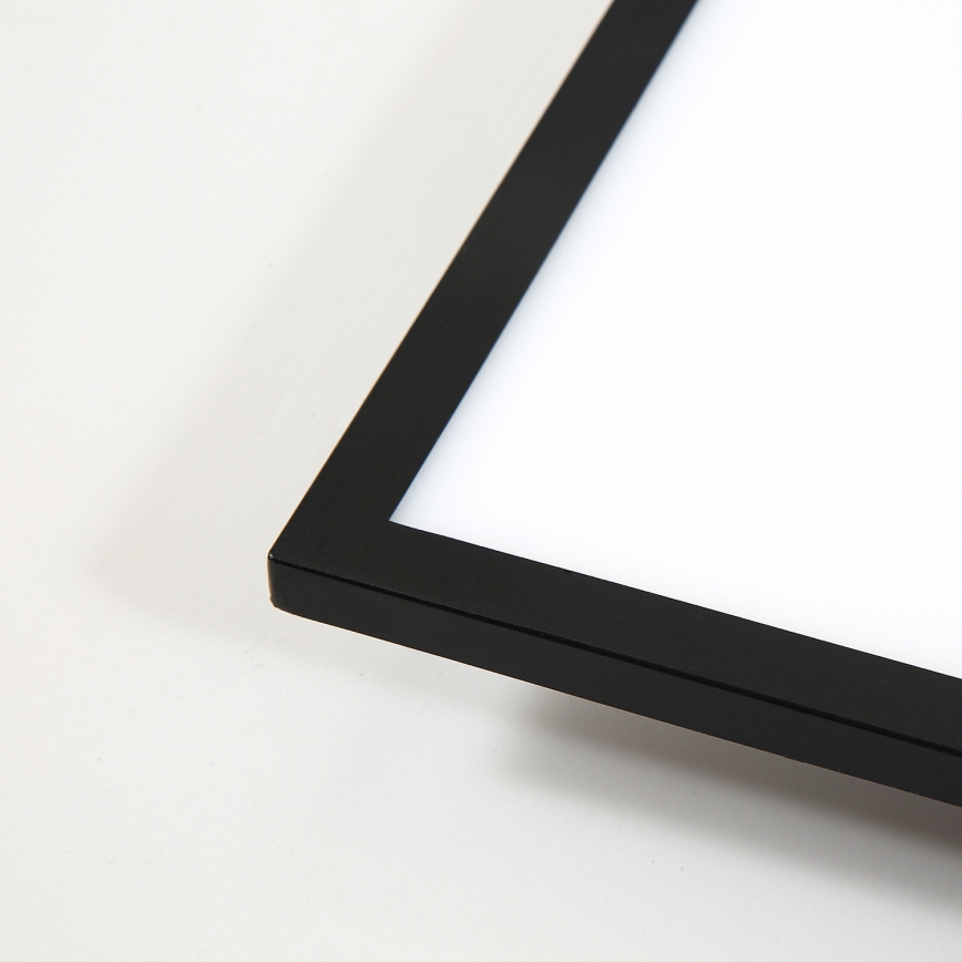 Brilagi - himmennettävä LED-kattovalaisin SLIMFRAME LED/25W/230V 30x30 cm 3000-6000K musta + kaukosäädin