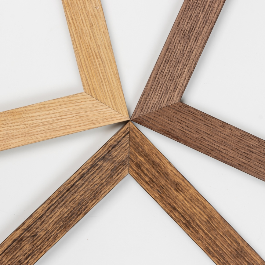 Brilagi - LED-himmennettävä kattovalaisin SLIMFRAME WOOD LED/58W/230V 64x64 cm 3000-6000K ruskea + kaukosäädin