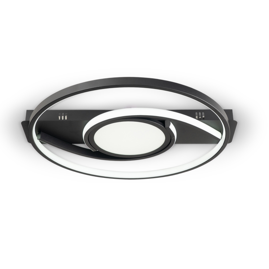 Brilagi - TWIRL himmennettävä LED-kattovalaisin LED/38W/230V 3000-6000K musta + kaukosäädin