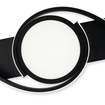 Brilagi - TWIRL himmennettävä LED-kattovalaisin LED/38W/230V 3000-6000K musta + kaukosäädin