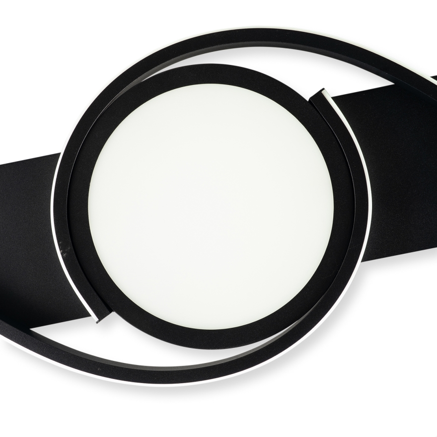 Brilagi - TWIRL himmennettävä LED-kattovalaisin LED/38W/230V 3000-6000K musta + kaukosäädin