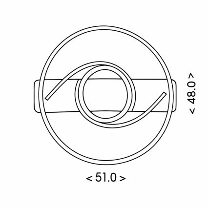 Brilagi - TWIRL himmennettävä LED-kattovalaisin LED/38W/230V 3000-6000K musta + kaukosäädin