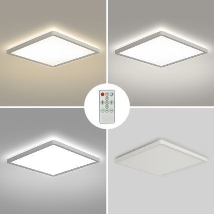 Brilagi - ULTRA SLIM himmennettävä LED-kattovalaisin LED/18W/230V 2700–6500K 30x30 cm valkoinen + kaukosäädin