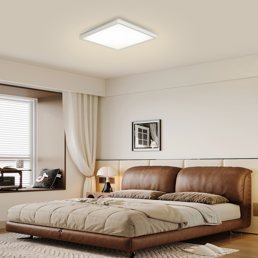 Brilagi - ULTRA SLIM himmennettävä LED-kattovalaisin LED/18W/230V 2700–6500K 30x30 cm valkoinen + kaukosäädin