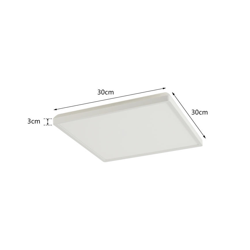 Brilagi - ULTRA SLIM himmennettävä LED-kattovalaisin LED/18W/230V 2700–6500K 30x30 cm valkoinen + kaukosäädin