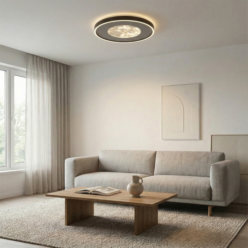 Brilagi - VIRELA LED-himmennettävä kattovalaisin 86 W / 230 V, 3000–6000 K, Ø 50 cm + kaukosäädin