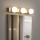 Brilagi - HOLLYWOOD LED-kylpyhuoneen peilivalaisin 3xLED/3W/230V 39 cm IP44, kullanvärinen