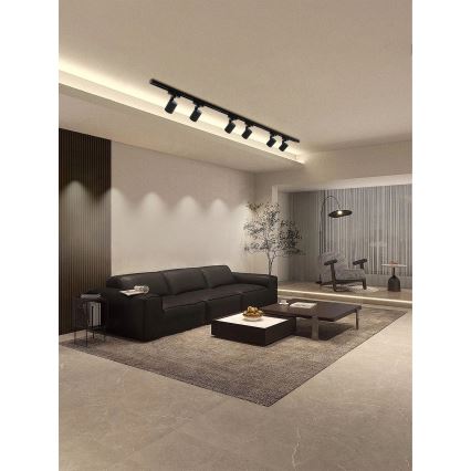 Brilagi - HUSKY-kiskojärjestelmän kohdevalaisin 6xGU10/10W/230V musta