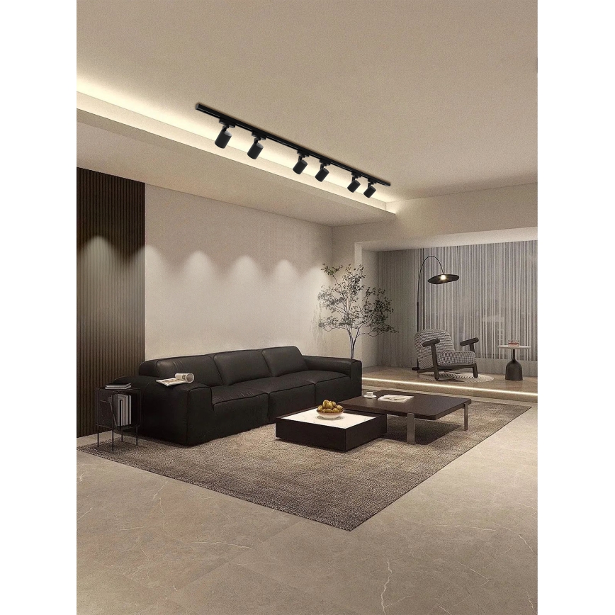 Brilagi - HUSKY-kiskojärjestelmän kohdevalaisin 6xGU10/10W/230V musta