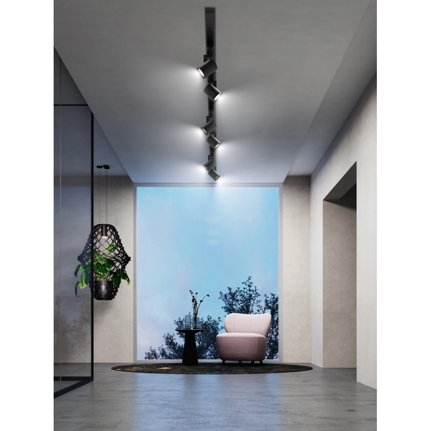 Brilagi - HUSKY-kiskojärjestelmän kohdevalaisin 6xGU10/10W/230V musta