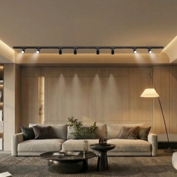 Brilagi - HUSKY-kiskojärjestelmän kohdevalaisin 8xGU10/10W/230V, musta