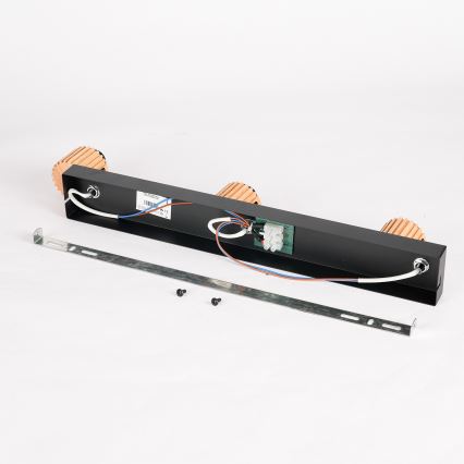 Brilagi - HYGGE-kohdevalaisin 3xE14/15W/230V musta/savunharmaa