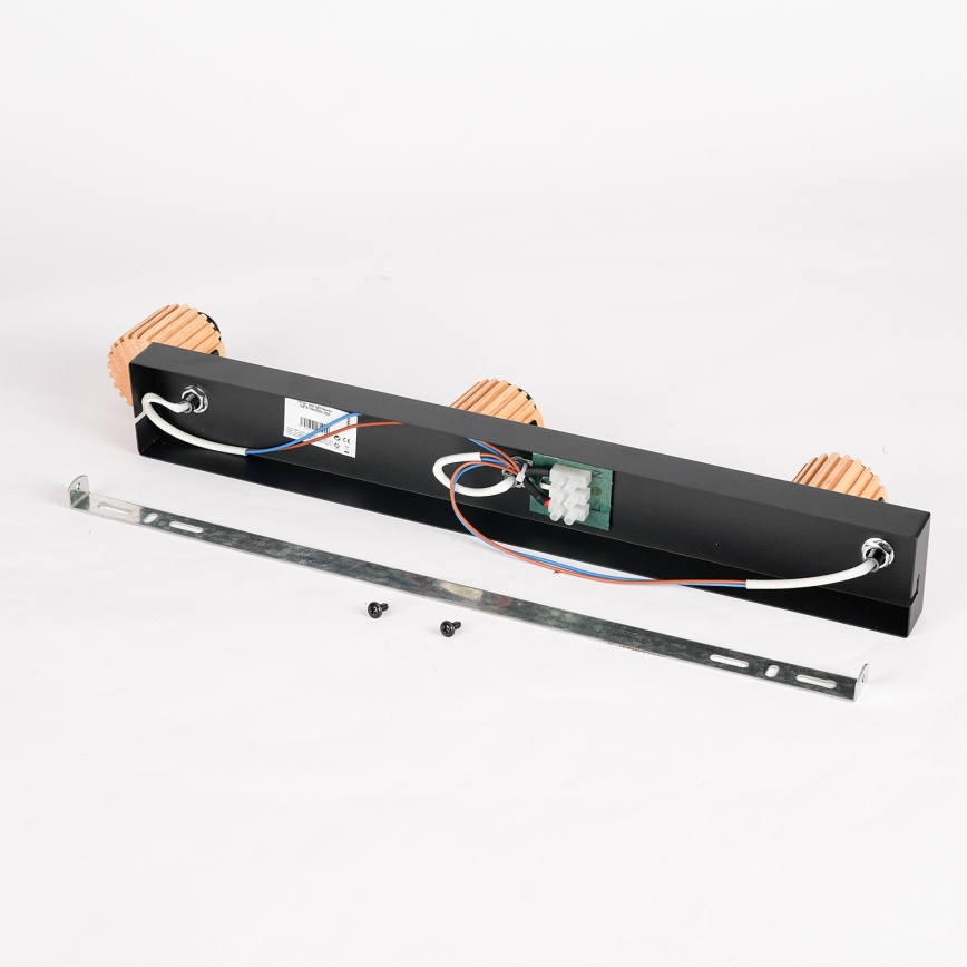 Brilagi - HYGGE-kohdevalaisin 3xE14/15W/230V musta/savunharmaa