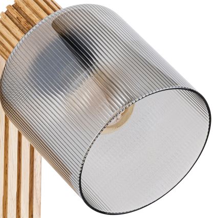 Brilagi - HYGGE seinäspotti 1xE14/15W/230V puu/savunharmaa