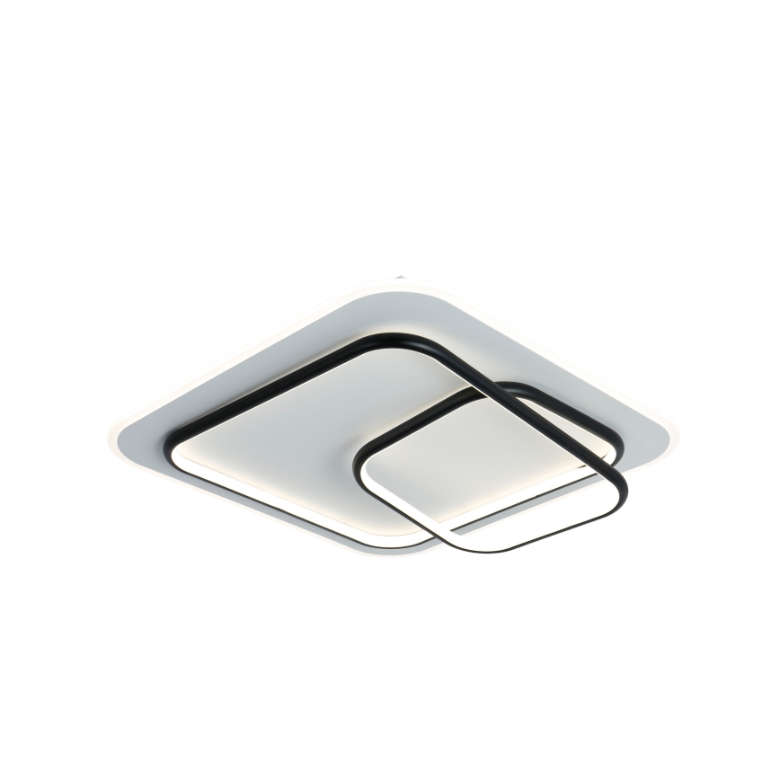 Brilagi - LED Himmennettävä kattovalaisin IRIS LED/81W/230V 3000-6000K 50x50 cm valkoinen/musta + kaukosäädin