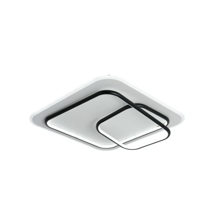 Brilagi - LED Himmennettävä kattovalaisin IRIS LED/81W/230V 3000-6000K 50x50 cm valkoinen/musta + kaukosäädin