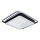 Brilagi - IRIS LED himmennettävä kattovalaisin 102W/230V 3000-6000K 50x50 cm musta + kaukosäädin
