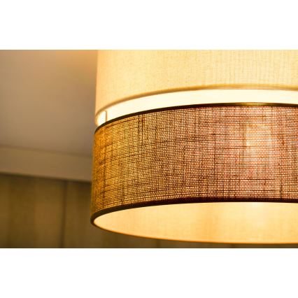 Brilagi - Kattovalaisin ROYAL YUTE 1xE27/15W/230V Ø 40 cm beige/kerma