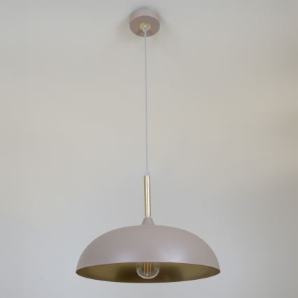 Brilagi - Kattokruunu johdossa ABRAHAM 1xE27/60W/230V halkaisija 35 cm beige