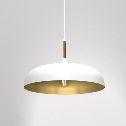 Brilagi - Kattokruunu johdossa ABRAHAM 1xE27/60W/230V halkaisija 45 cm valkoinen