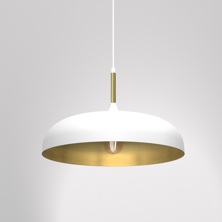 Brilagi - Kattokruunu johdossa ABRAHAM 1xE27/60W/230V halkaisija 45 cm valkoinen