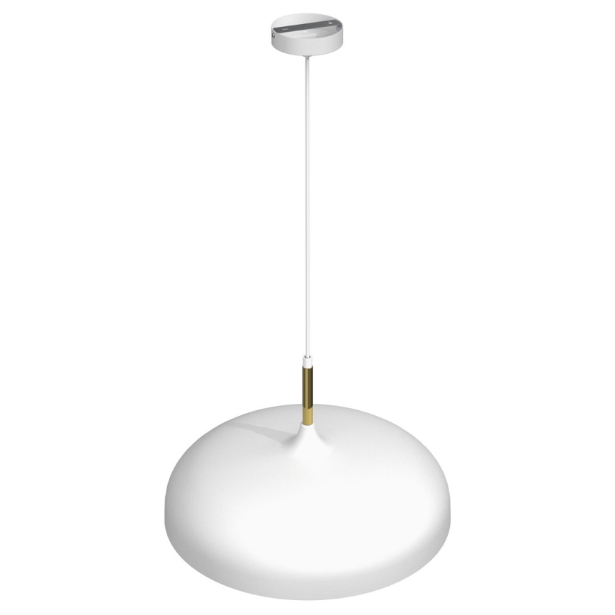 Brilagi - Kattokruunu johdossa ABRAHAM 1xE27/60W/230V halkaisija 45 cm valkoinen
