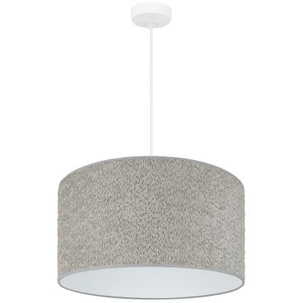 Brilagi - Kattokruunu johdossa BOUCLE ROLLER 1xE27/15W/230V halkaisija 45 cm harmaa