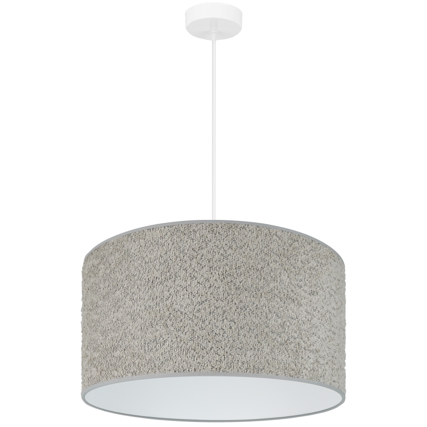 Brilagi - Kattokruunu johdossa BOUCLE ROLLER 1xE27/15W/230V halkaisija 45 cm harmaa