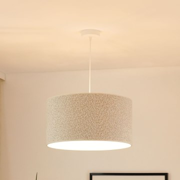 Brilagi - Kattokruunu johdossa BOUCLE ROLLER 1xE27/15W/230V halkaisija 45 cm kerma