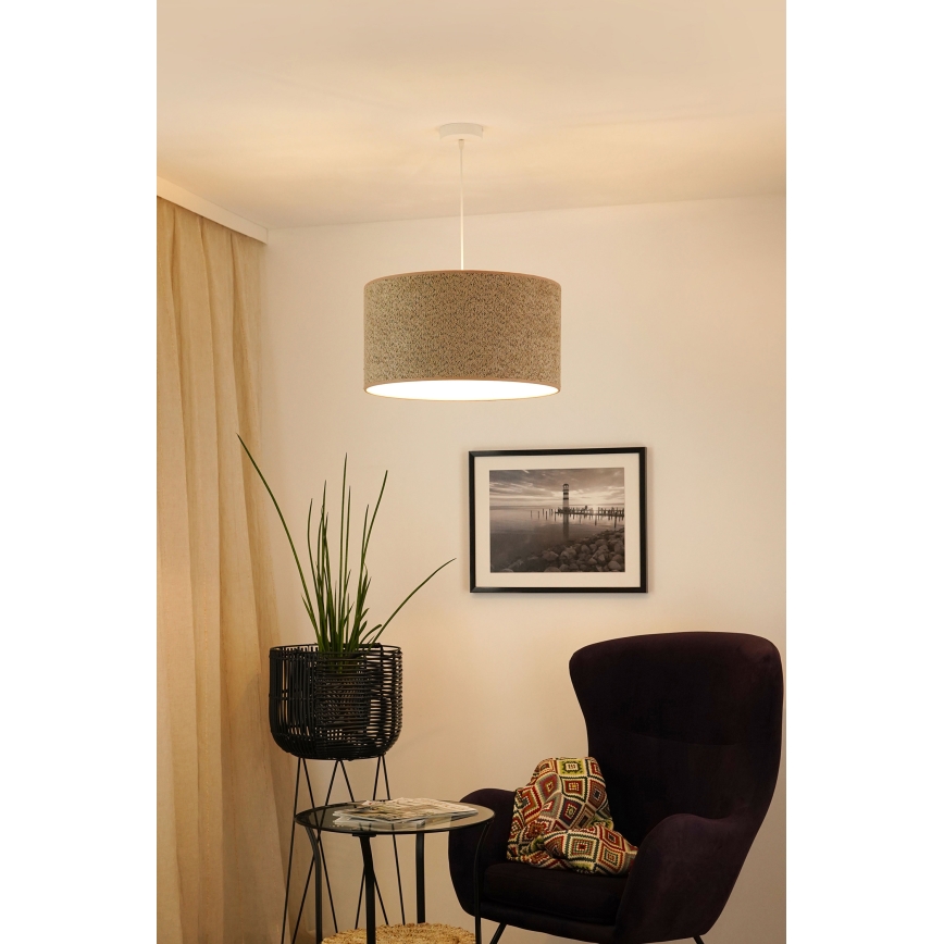 Brilagi - Kattokruunu johdossa BOUCLE ROLLER 1xE27/15W/230V halkaisija 50 cm ruskea