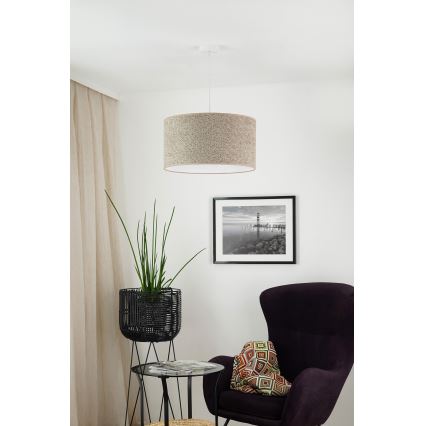 Brilagi - Kattokruunu johdossa BOUCLE ROLLER 1xE27/15W/230V halkaisija 50 cm ruskea