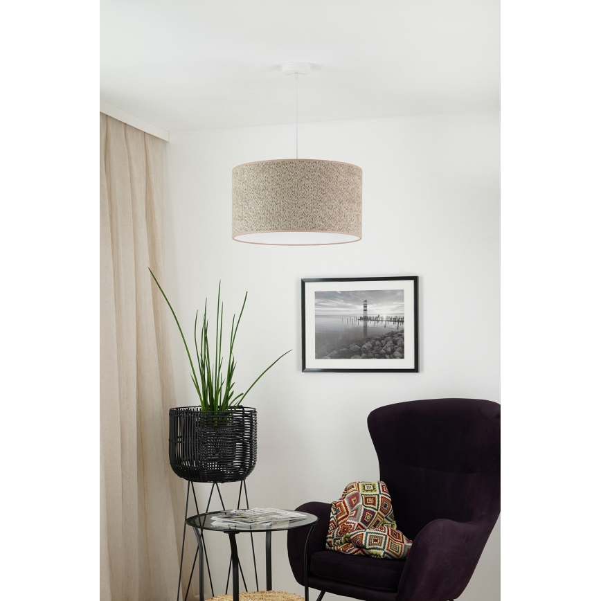 Brilagi - Kattokruunu johdossa BOUCLE ROLLER 1xE27/15W/230V halkaisija 50 cm ruskea