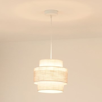 Brilagi - Kattokruunu johdossa DOVER SPACE 1xE27/15W/230V halkaisija 25 cm harmaa/kerma