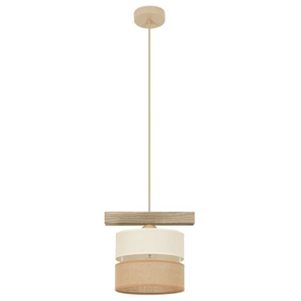 Brilagi - Kattokruunu johdossa FOREST 1xE27/15W/230V mänty/beige/kerma