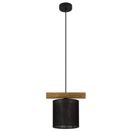 Brilagi - Kattokruunu johdossa FOREST 1xE27/15W/230V mänty/musta