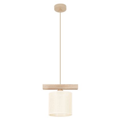 Brilagi - Kattokruunu johdossa FOREST 1xE27/15W/230V mänty/ruskea/kerma