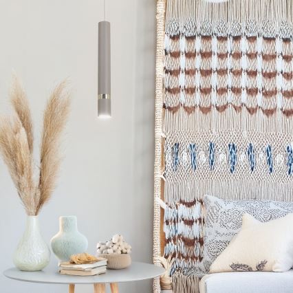 Brilagi - Kattokruunu johdossa POKER 1xGU10/25W/230V beige/kulta