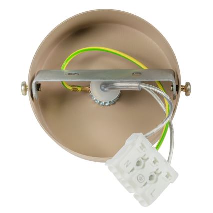 Brilagi - Kattokruunu johdossa POKER 1xGU10/25W/230V beige/kulta