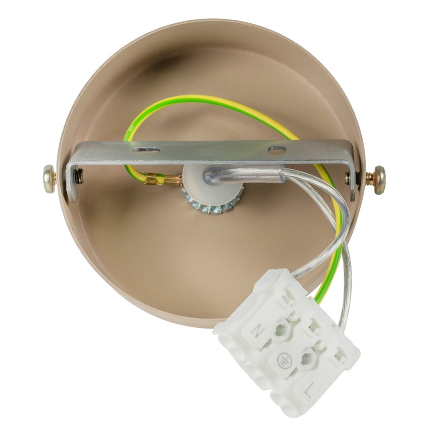 Brilagi - Kattokruunu johdossa POKER 1xGU10/25W/230V beige/kulta