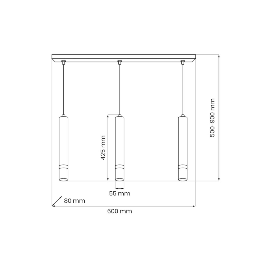 Brilagi - Kattokruunu johdossa POKER 3xGU10/25W/230V beige/kulta