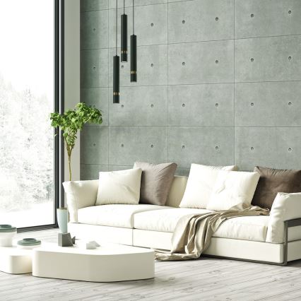 Brilagi - Kattokruunu johdossa POKER 3xGU10/25W/230V vihreä/kulta