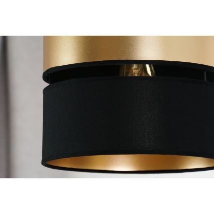 Brilagi - Kattokruunu johdossa ROYAL 1xE27/15W/230V halkaisija 25 cm musta/kulta