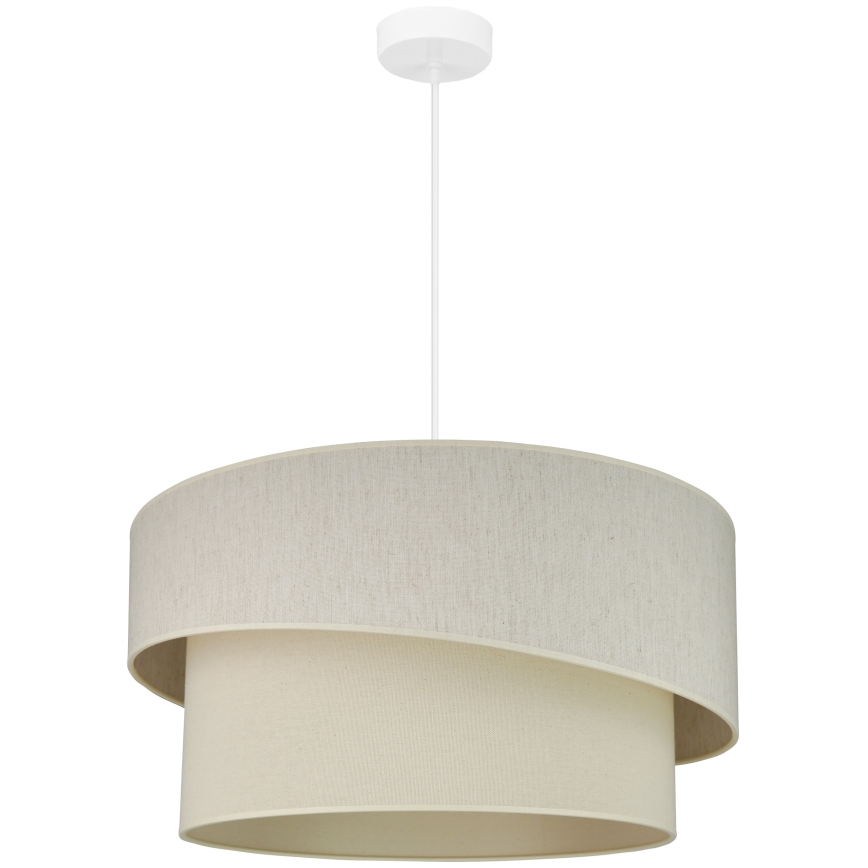 Brilagi - Kattokruunu johdossa SHINE 1xE27/15W/230V halkaisija 50 cm kerma