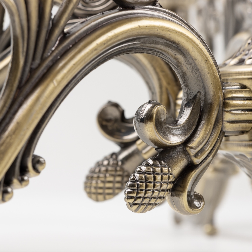 Brilagi - Kattokruunu ketjussa CLASSIC 6xE14/60W/230V messinki