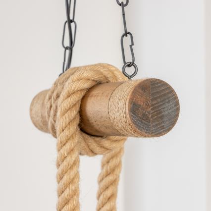 Brilagi - Kattokruunu ketjussa KOS 2xE27/60W/230V pyökki