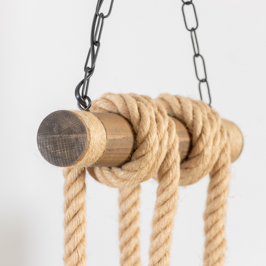 Brilagi - Kattokruunu ketjussa KOS 4xE27/60W/230V pyökki