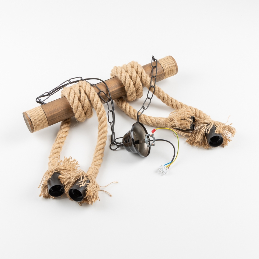 Brilagi - Kattokruunu ketjussa KOS 4xE27/60W/230V pyökki