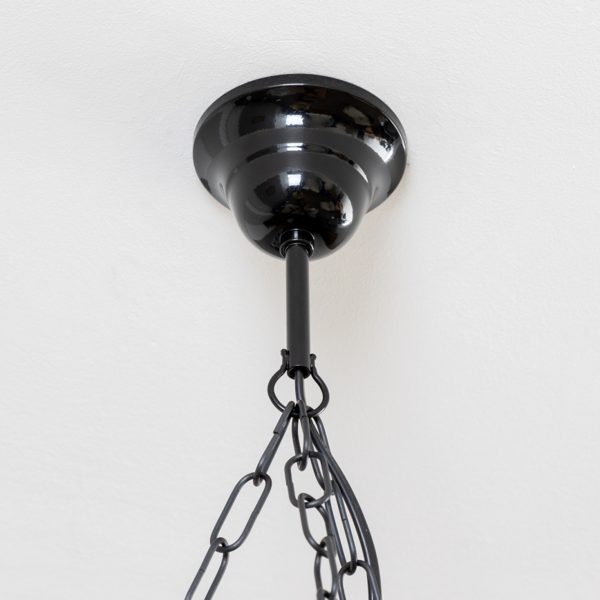 Brilagi - Kattokruunu ketjussa QUEEN 3xE14/40W/230V pyökki/saksanpähkinä