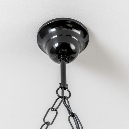 Brilagi - Kattokruunu ketjussa QUEEN 4xE14/40W/230V pyökki/saksanpähkinä